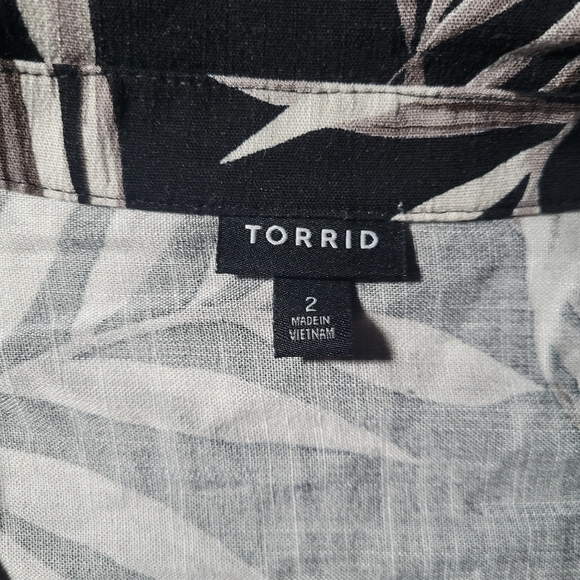 Torrid | Women Tropical Print Dress 2X Vacation Travel Resortwear Bohemian Chic - Picture 3 of 8